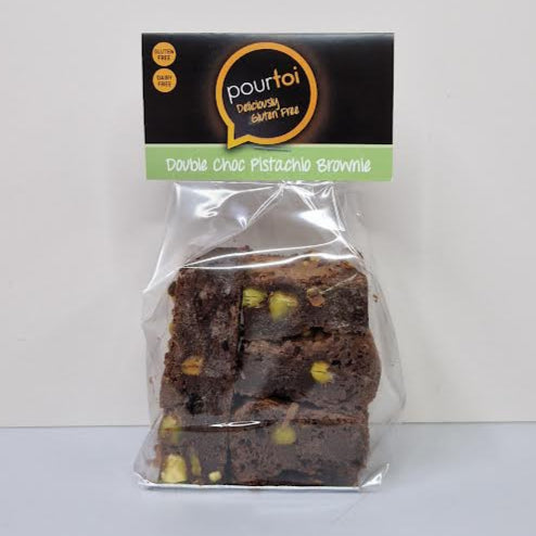Double Chocolate Pistachio Brownie